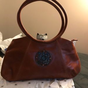 Argentina leather bag with matching scarf !!!FIRM
